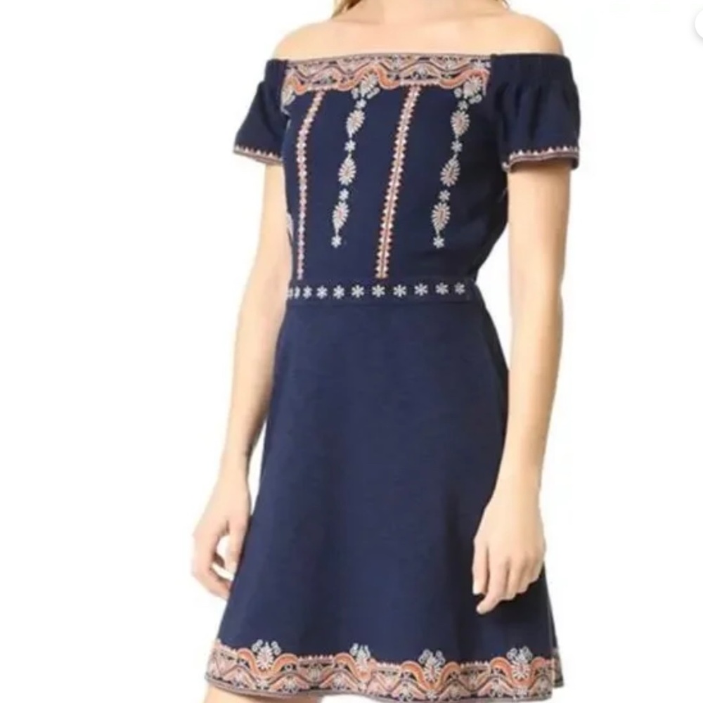 Tory Burch Nell Navy Mini Dress